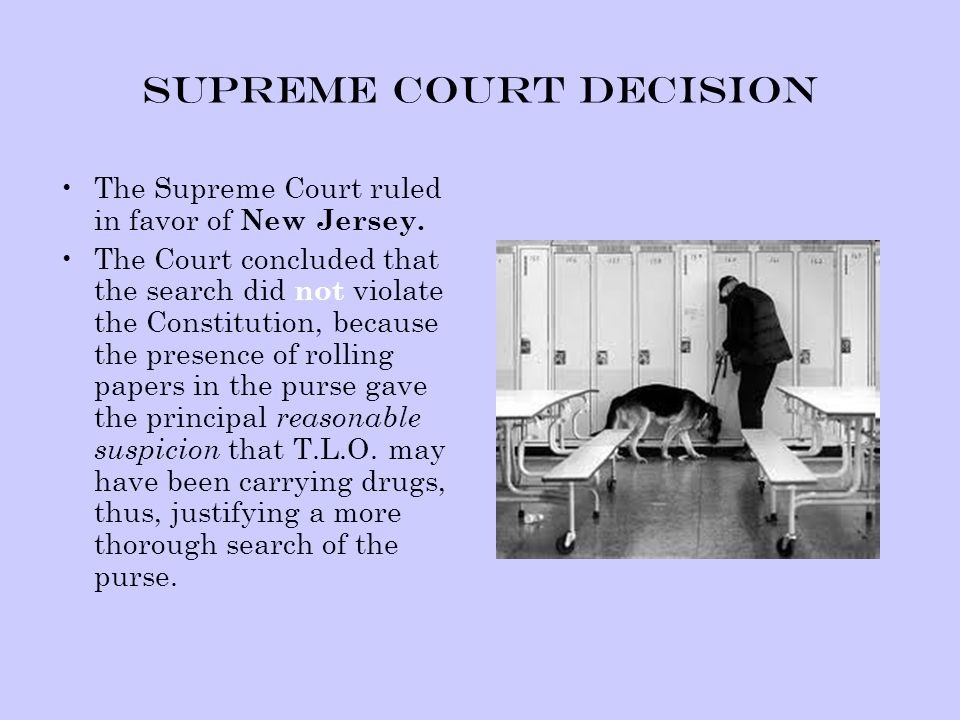 New Jersey v. T.L.O., 469 U.S. 325 (1985)
